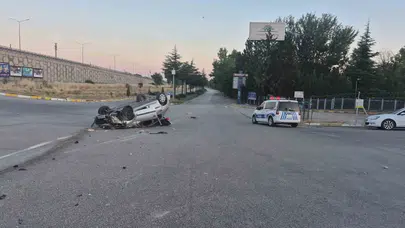 Eskişehir’de takla atan otomobilin sürücüsü yaralandı