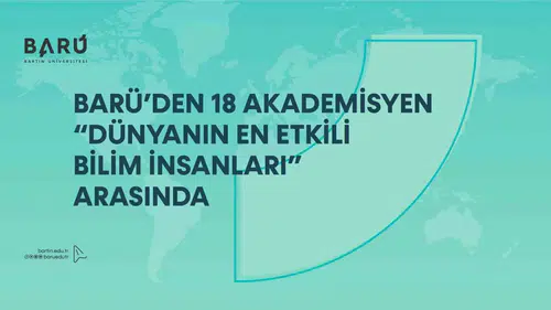 Bilim dünyasında Bartın imzası: Üç akademisyen zirveye adını yazdırdı