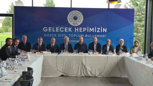 Bilal Erdoğan Düzce temaslarını sivil toplum buluşmasıyla noktaladı