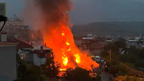 Bozdoğan’da müstakil ev alevlere teslim oldu