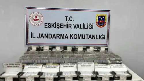 Eskişehir’de kaçak tütün operasyonu Binlerce makarona el konuldu