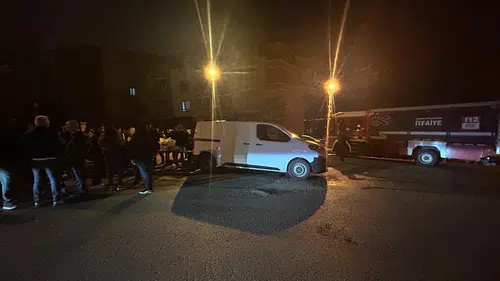 Ankara'da yağışın vurduğu inşaat alanı çöktü