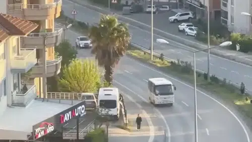 Trafikte geri geri giden sürücüye ağır fatura