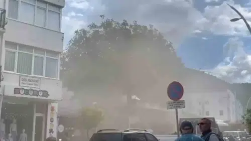 Datça’da restoran bacası alev aldı
