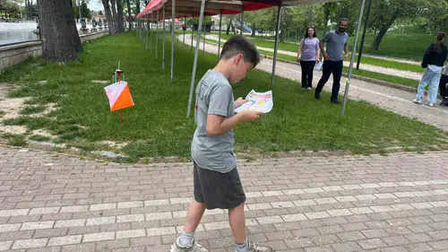 Tavşanlı’da gençler pusula ve harita ile doğaya meydan okudu