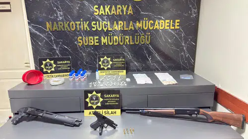 Sakarya'da uyuşturucu imalathanesine polis baskını