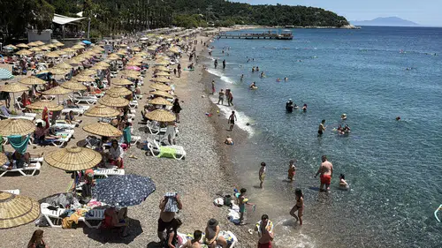 Bodrum sahillerinde bayram bereketi