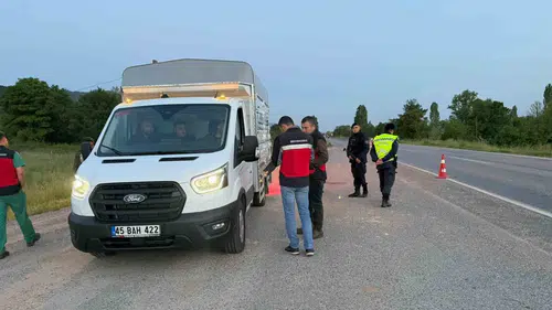 Simav yollarında jandarma denetimi sıkılaştı