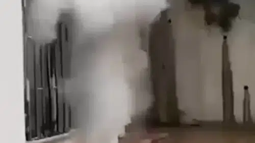 Kahramanmaraş’ta apartmanda korku dolu anlar