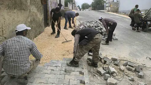 Araban sokaklarında altyapı bitti sıra üstyapıya geldi