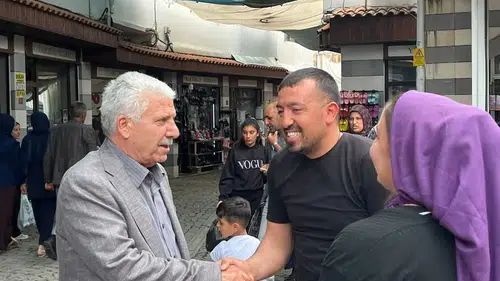 Çermik Belediye Başkanı bayram öncesi sokakları dolaştı