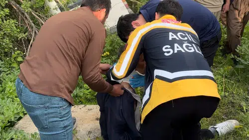 Şemdinli yolunda minibüs devrildi 3 yaralı