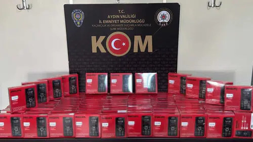 Aydın Efeler'de kaçak telefon operasyonu