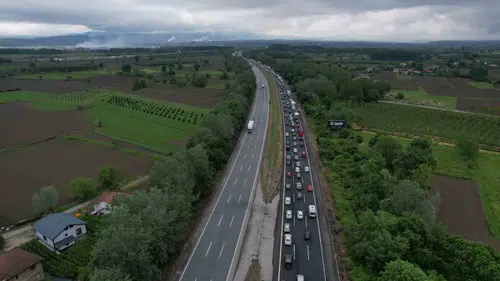 Sakarya trafiğinde bayram yoğunluğu başladı