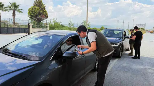 Muğla yolcusuna yangın uyarısı
