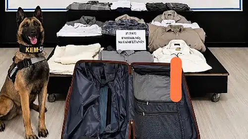 Otobüsteki yolcunun kıyafetlerinden 12 kilo uyuşturucu çıktı