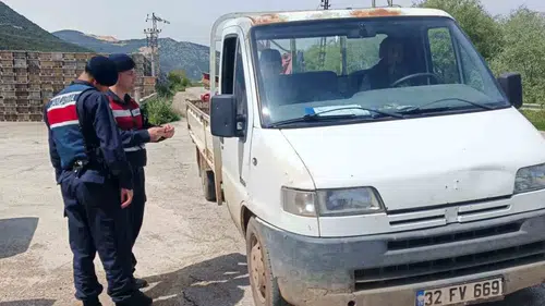 Eğirdir yollarında kurbanlık hayvan denetimi başladı