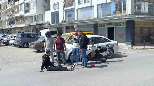 Antalya'da motosikletli sürücü feda etti