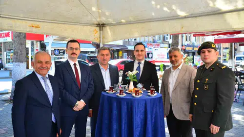 Terme protokolü bayram mesaisindeki ekipleri unutmadı