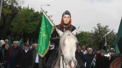 Kayseri sokaklarında 162 yıllık acı yürüyüşü