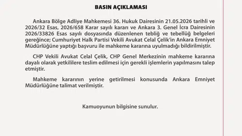 CHP Genel Merkezi için tahliye kararı çıktı