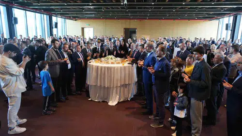 Samsun bayramlaşma töreninde trafik uyarısı