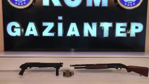 Gaziantep polisinde ruhsatsız silah operasyonu