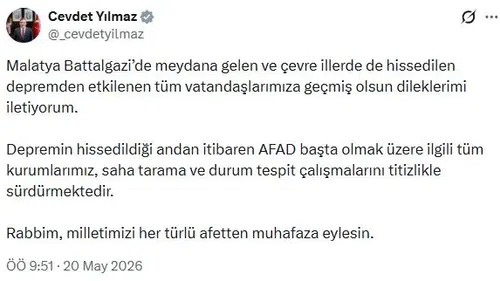 Malatya Battalgazi merkezli sarsıntı bölgeyi ayağa kaldırdı