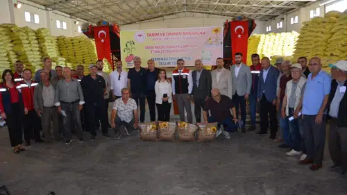 Aydınlı çiftçiye ayçiçeği desteği geldi