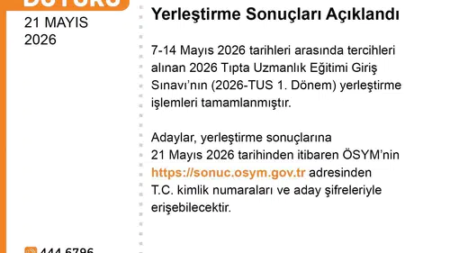 TUS sonuçları belli oldu adaylar ekran başına