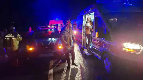 Bingöl yolunda otomobil şarampole uçtu