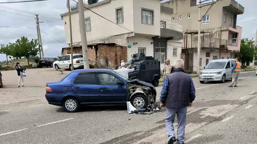 Midyat yolunda trafik kazası bir kişi yaralandı