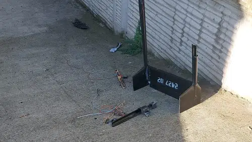 Samsun'da bir sokağa insansız hava aracı çakıldı