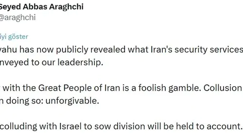 İran’dan Netanyahu’nun BAE ziyaretine sert tepki