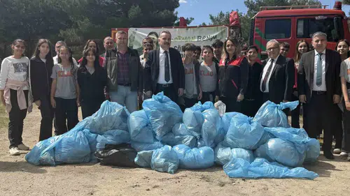 Edremit ormanlarını yangına karşı temizlediler