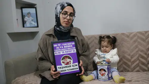 SMA hastası Alya’nın hayatı 40 güne sığdırılan yardıma bağlı