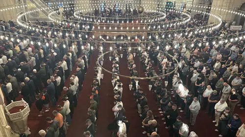 Selimiye Camisi bayram sabahı ziyaretçileriyle buluştu