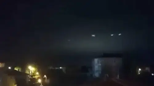 Sakarya semalarında görülen gizemli ışıklar herkesi şaşırttı