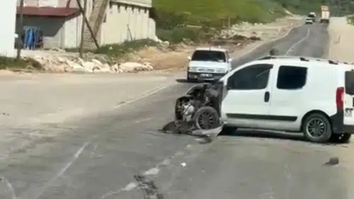 Siirt Organize Sanayi Bölgesinde trafik kazası