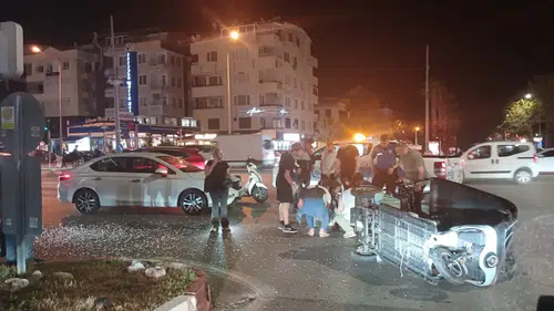Antalya'da gece vakti dikkatsizlik hastanelik etti
