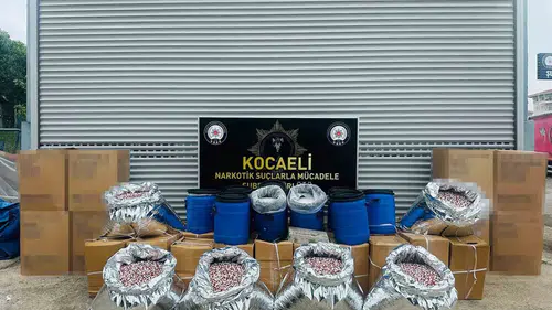 Kocaeli polisinden dev uyuşturucu operasyonu