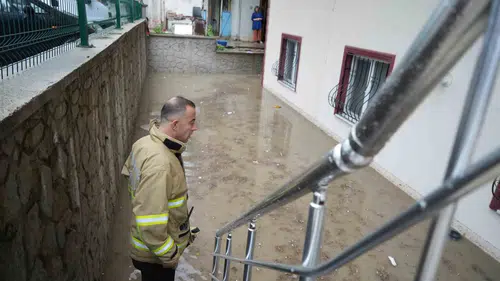 Kırıkkale sağanağa teslim oldu