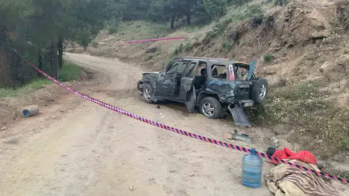 Aydın Karacasu’da korkunç kaza Cip uçuruma yuvarlandı