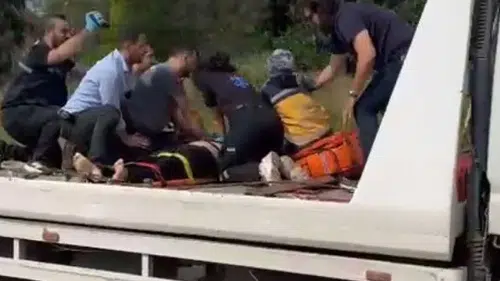 Tarsus’ta ırmağa düşen kadının kalbi çekici üzerinde çalıştırıldı