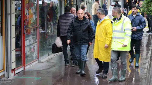 Kırıkkale sağanak yağışa teslim oldu ekipler seferber edildi