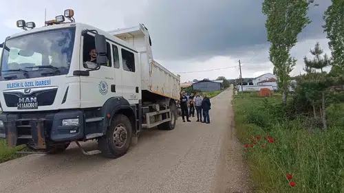 Bilecik köylerinde bayram trafiği için asfalt mesaisi başladı