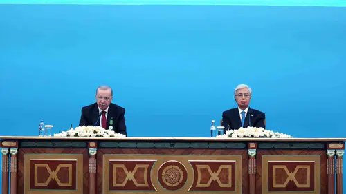 Erdoğan Kazakistan ziyaretinde KKTC vurgusu yaptı
