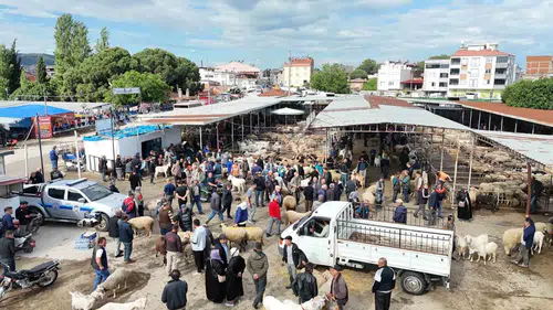 Havran’da kurban pazarında arefe telaşı zirve yaptı