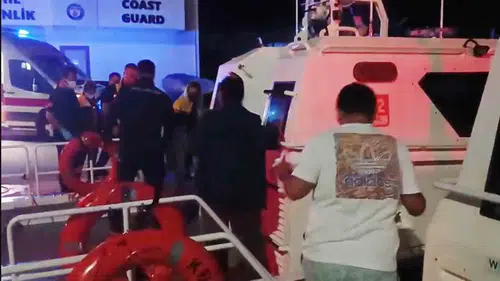 Marmaris açıklarında teknede acil durum