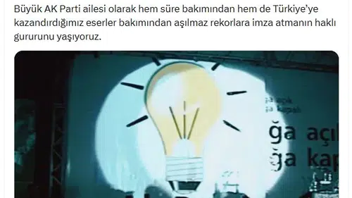Erdoğan AK Parti iktidarının 24 yıllık karnesine vurgu yaptı